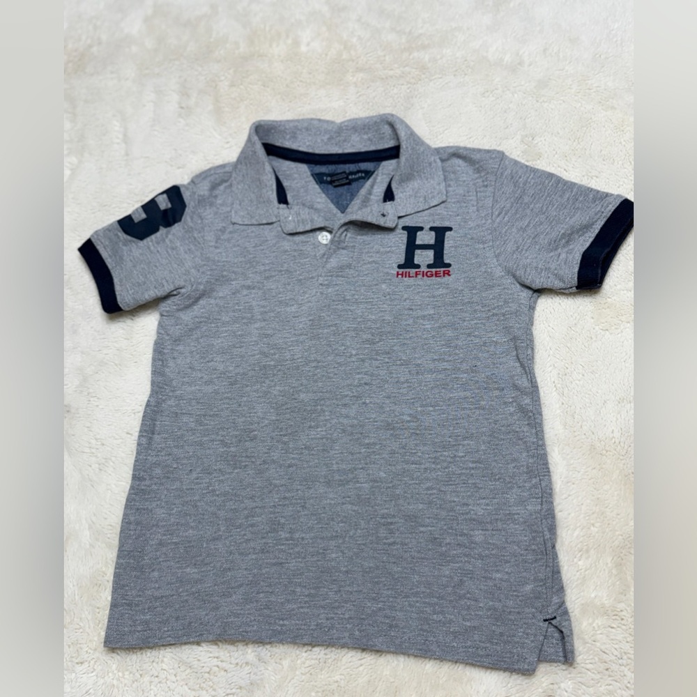 Tommy Hilfiger Kids Polo Shirt in Gray